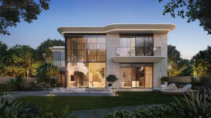 Talay villa at dusk