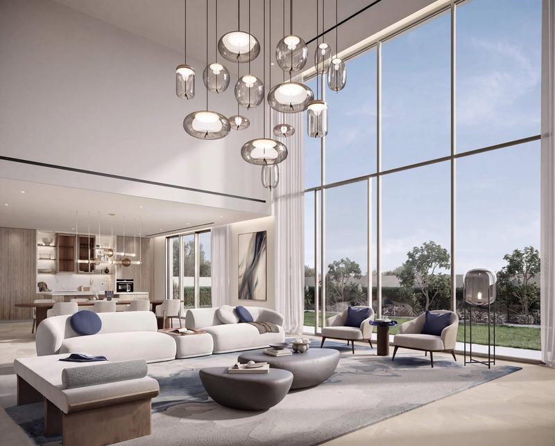 Double-height living room