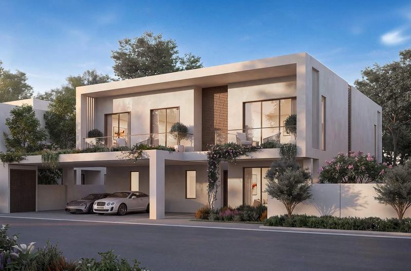 Modernist façade villa